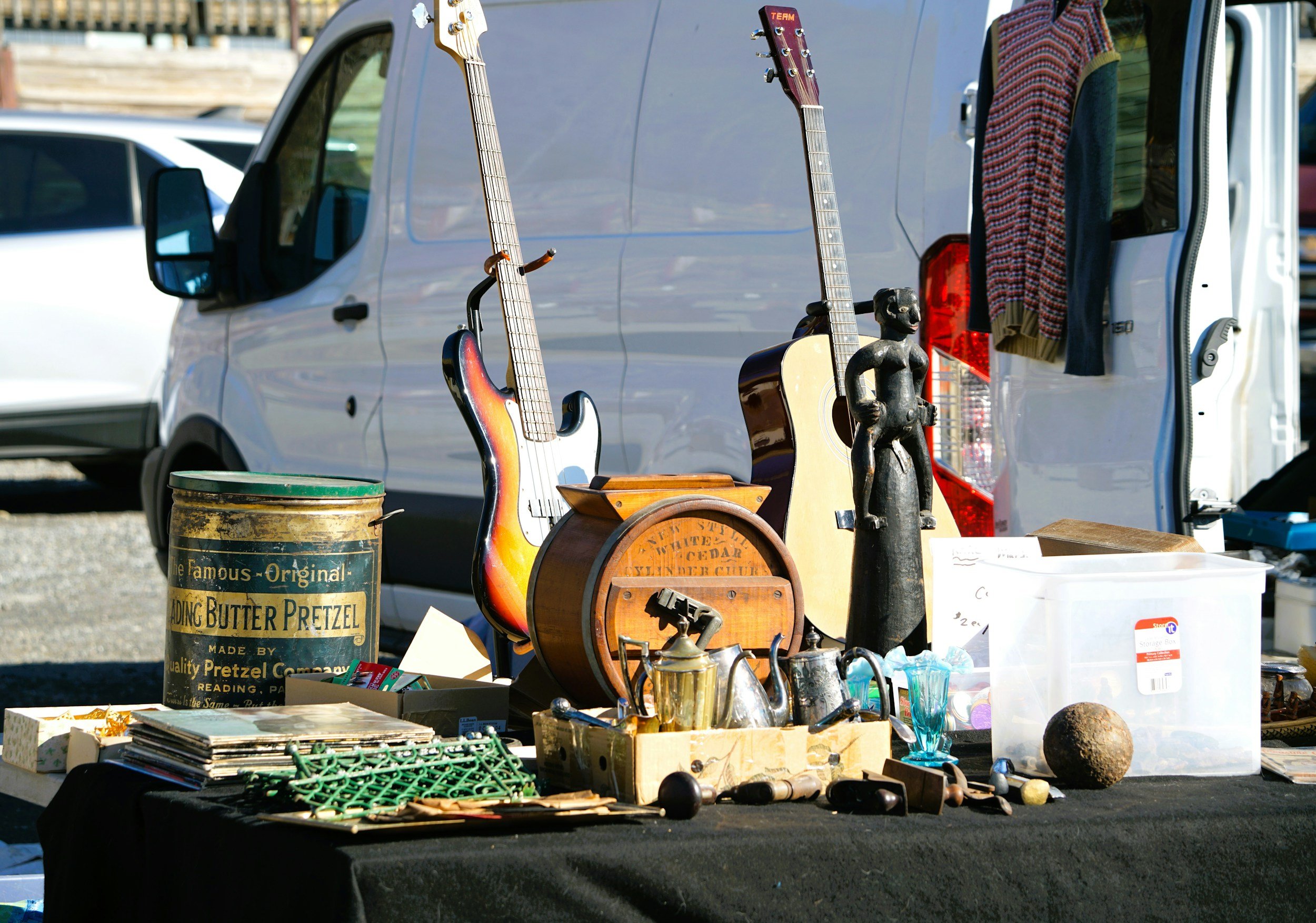 Roadside antiques and treasures at the 127 Yard Sale